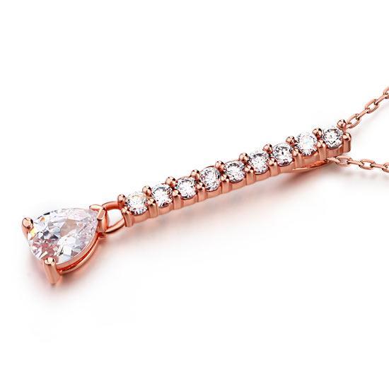 Rose Gold Plated Pendant Necklace