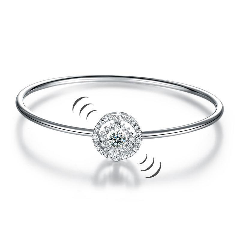 Halo Dancing Stone Bangle