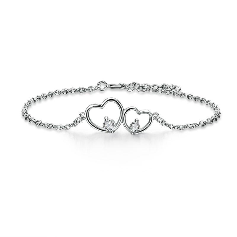 Double Heart Bracelet