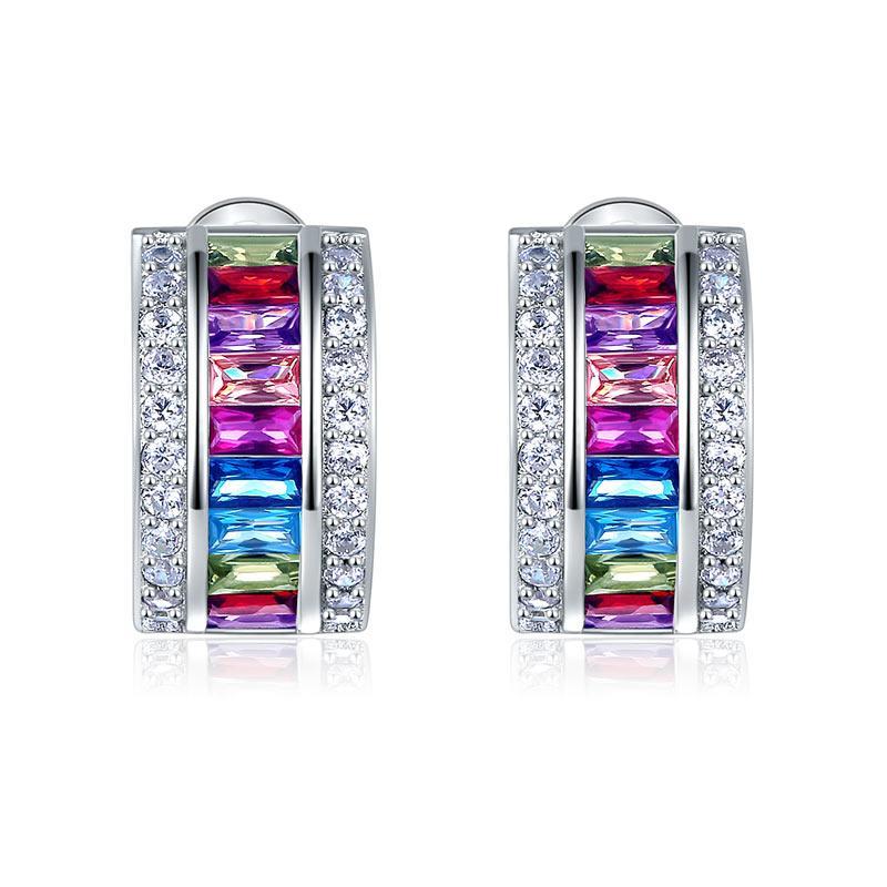 Multi-Color Stone Earrings