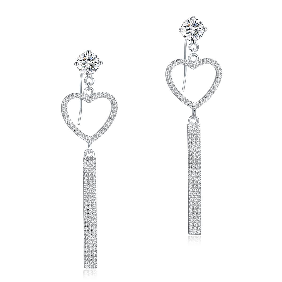 Dangle Heart Luxury Earrings
