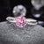 1.25 Ct Fancy Pink Created Diamond Ring