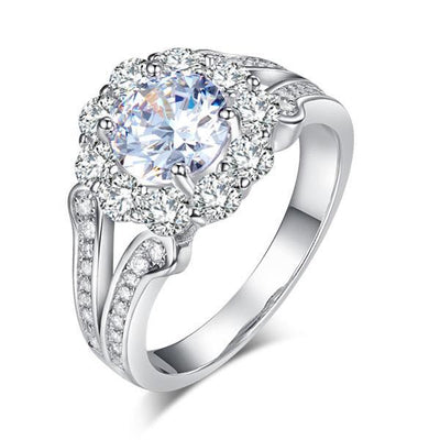 Art Deco 1.25 Ct Created Diamond Ring