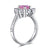 Snowflake 1 Ct Fancy Pink Created Diamond Ring