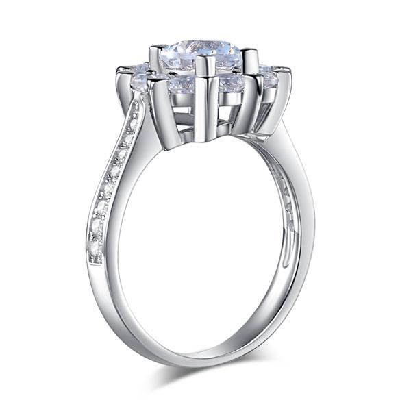 Snowflake 1 Ct Created Diamond Ring