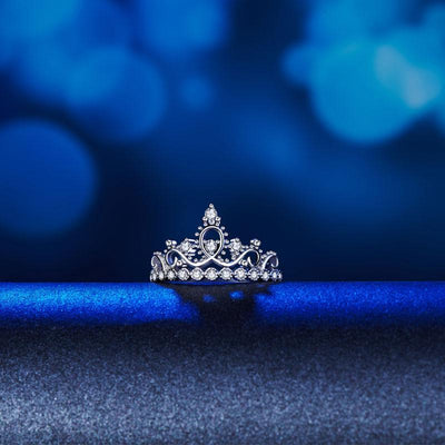 Created Diamond Crown Ring