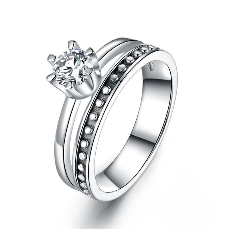 Elegant Created Diamond Ring