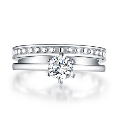 Elegant Created Diamond Ring