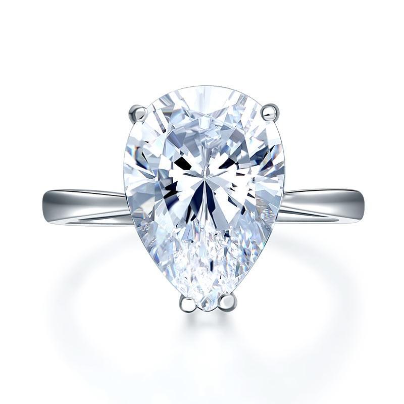 Luxury Solitaire Pear 4.5 Carat Ring