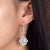 5 Carat Oval Bridal Dangle Earrings