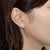 1 Carat Princess Cut Created Diamond Stud Earrings