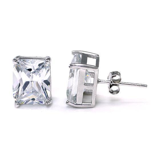 4 Carat Created Diamond Stud Earrings