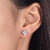 1 Carat Created Diamond Stud Earrings Rose Gold Plated EllaPhase