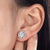 2.5 Carat Halo (Removable) Stud Earrings Jewelry