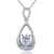 2 Carat Oval Cut Created Diamond Pendant Necklace