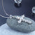 Round Cut Created Diamond Cross Pendant Necklace