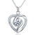 Created Diamond Heart Pendant Necklace