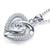 Created Diamond Heart Pendant Necklace