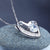 1 Carat Created Diamond Heart Pendant Necklace EllaPhase