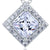 1.5 Carat Princess Cut Created Diamond Pendant Necklace