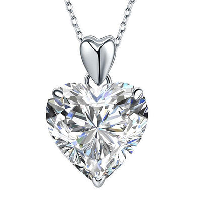 Heart Created Diamond Pendant Necklace