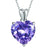 5 Carat Purple Heart Pendant Necklace