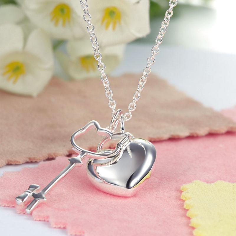 Heart Key Pendant Necklace