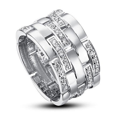 Created Diamond 1cm Band Ring