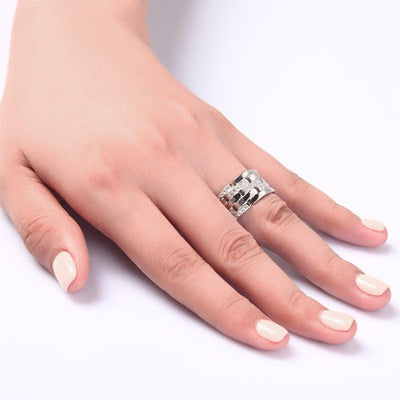 Created Diamond 1cm Band Ring