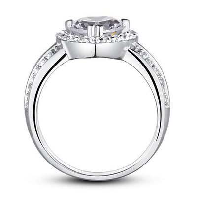2 Carat Heart Cut Created Diamond Ring