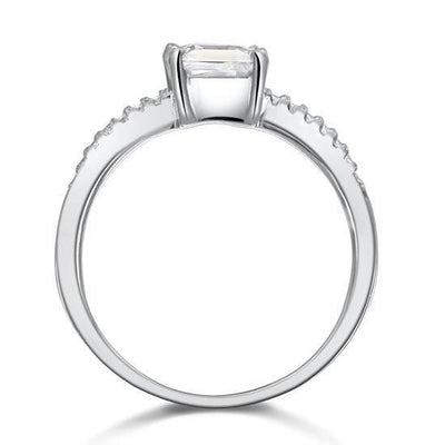 1 Carat Princess Created Diamond Ring