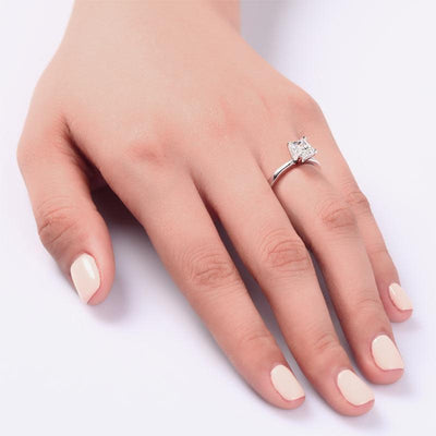 1 Carat Princess Created Diamond Ring EllaPhase