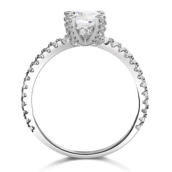 1 Carat Created Diamond Engagement Ring