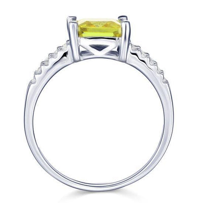 Yellow Canary 2 Carat Created Diamond Ring