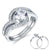 1.25 Carat Created Diamond 2-Pcs Ring Set