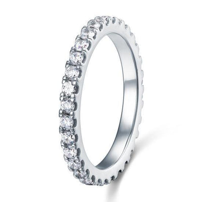 Micro Set Eternity Created Diamond Ring
