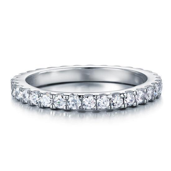 Micro Set Eternity Created Diamond Ring