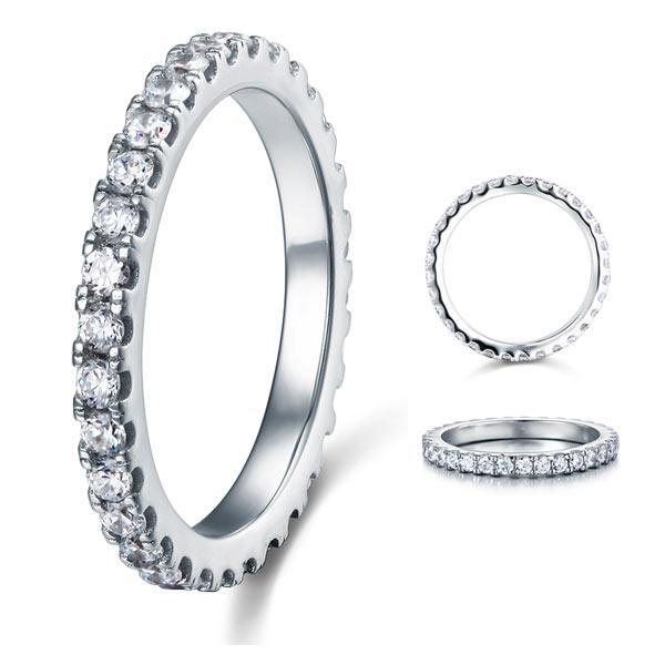 Micro Set Eternity Created Diamond Ring