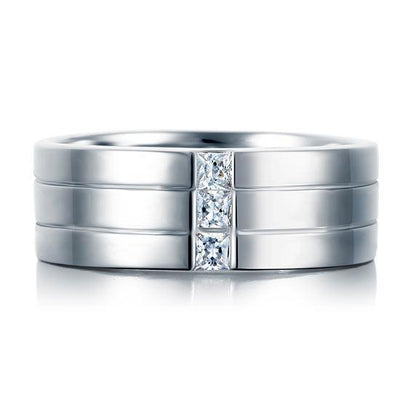 Created Diamond Men's Wedding Band Ring