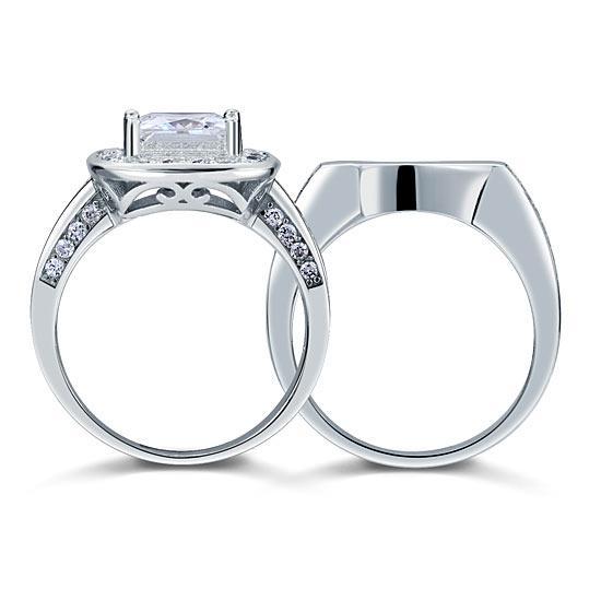 2 Carat Created Diamond 2-Pc Ring Set