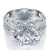 Victorian Art Deco 1.5 Carat Created Diamond 2-Pcs Ring Set