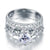 Victorian Art Deco 1.25 Carat Created Diamond 2-Pcs Ring Set