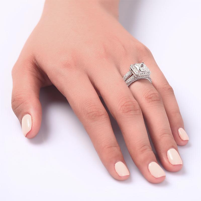 1.5 Carat Created Diamond Ring