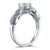 Vintage Style 1 Ct Created Diamond Ring