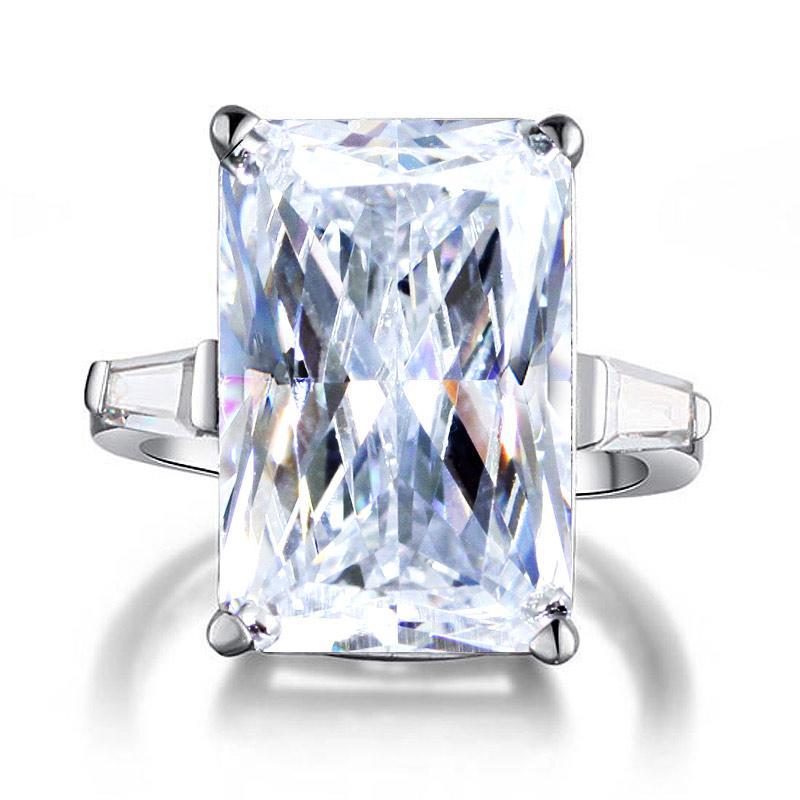 Radiant Cut Created Diamond Ring