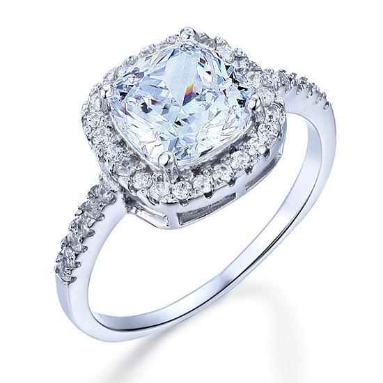 3 Carat Cushion Cut Ring