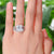 1.5 Carat Princess Created Diamond Ring Set