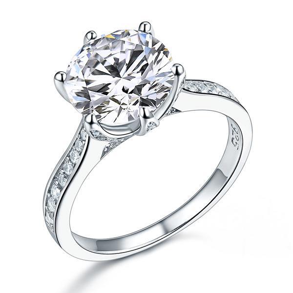 3 Carat Created Diamond Ring