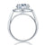 Luxury Halo Ring 3.5 Ct Created Diamond