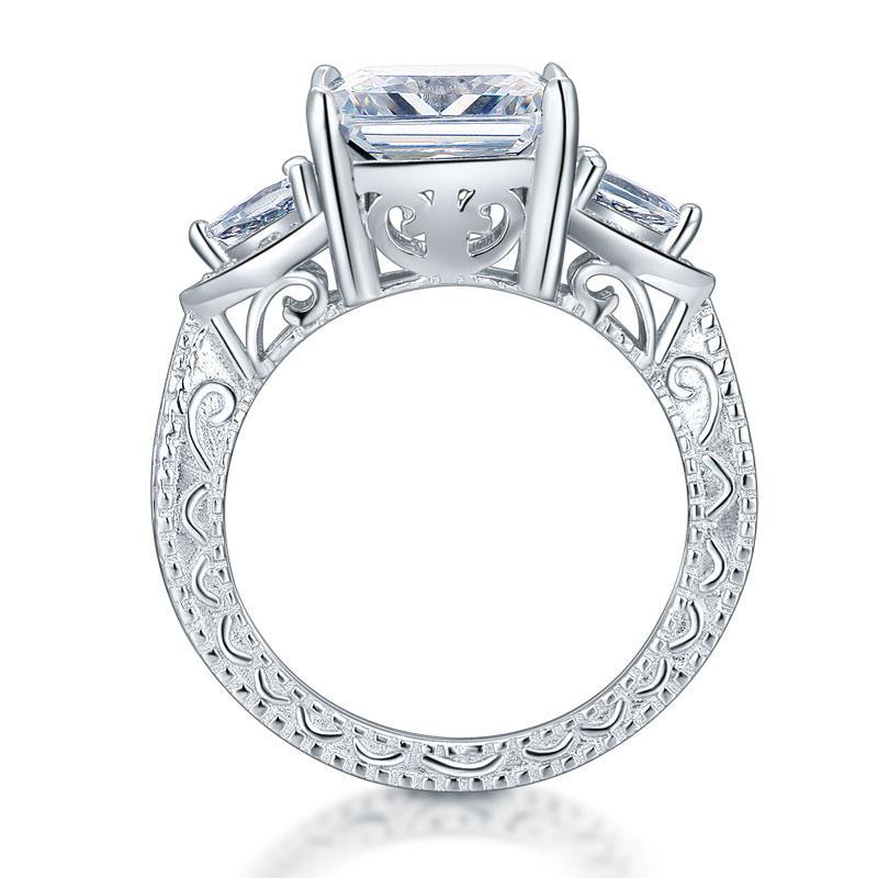4 Ct Created Diamond Vintage Ring